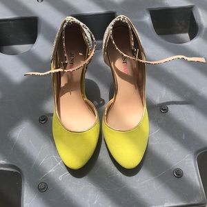 Pear green justFab heels